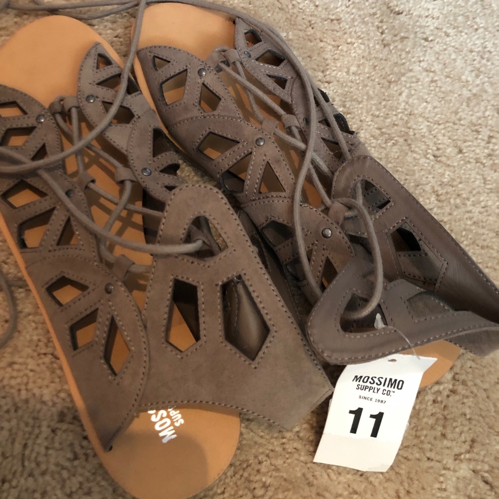 Size 11 NWT tie-up sandals from Target
